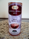 Himálajská růžová jídelní sůl mletá, slánka 200 g