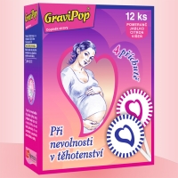 GraviPop®, směs příchutí - 12 lízátek, doplněk stravy Při nevolnosti v těhotenství