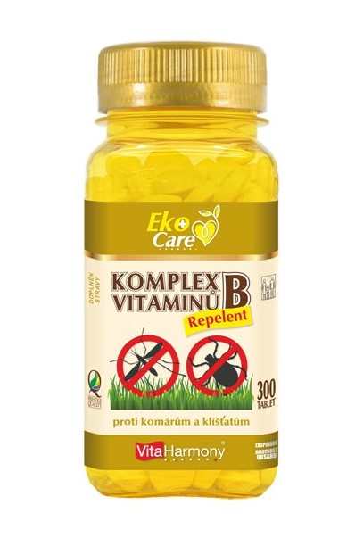 KOMPLET VITAMINŮ B repelent - 300 tbl., doplněk stravy proti komárům a klíšťatům