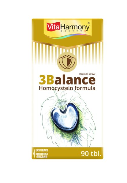 3Balance, 90 tbl. s okamžitým účinkem, doplněk stravy Homocystein formula