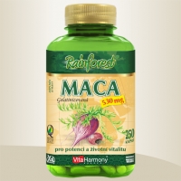 MACA 500 mg - 250 kapslí - XXL economy, doplněk stravy Peruánská "viagra" - výživový poklad Inků