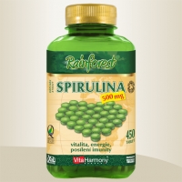SPIRULINA 500 mg - 450 tbl. - XXL balení, 100% organický produkt, doplněk stravy Vitalita, energie a posílení imunity