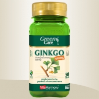 Ginkgo 60 mg - 50 tob., doplněk stravy Prokrvení cév, končetin a lepší paměť