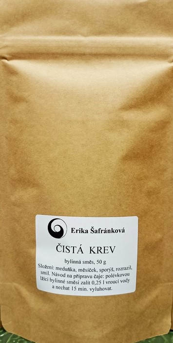 BYLINNÁ SMĚS ČISTÁ KREV, 50 g bylinná směs, bylinný čaj