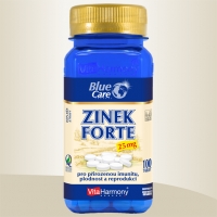 ZINEK FORTE 25 mg - 100 tbl., ekonomické balení, doplněk stravy Pro zdravou pleť, nehty a posílení imunity
