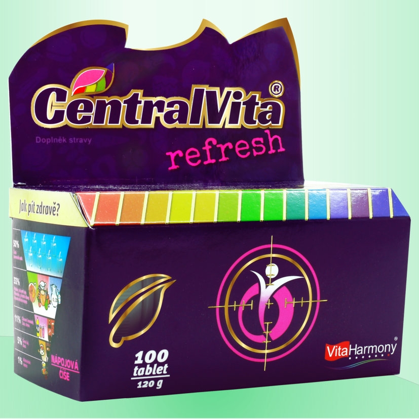 CENTRALVITA ® Refresh, multivitamin - 100 tbl., doplněk stravy