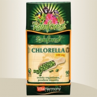 CHLORELLA 500 mg - 90 tbl., 100% organický produkt,  doplněk stravy