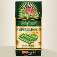 SPIRULINA 500 mg - 90 tbl., 100% organický produkt, doplněk stravy